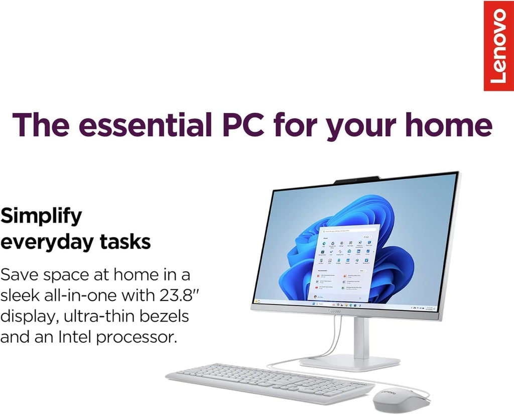 LENOVO V3OA 24IL ALL-IN-ONE DESKTOP || INTEL CORE I3 PROCESSOR || 24 INCH || 10TH GENERATION