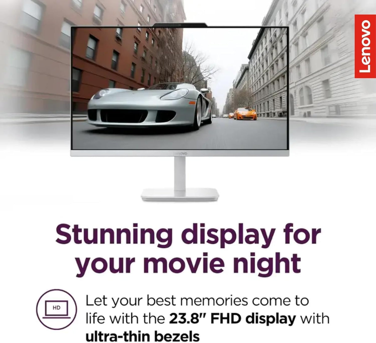 LENOVO V3OA 24IL ALL-IN-ONE DESKTOP || INTEL CORE I3 PROCESSOR || 24 INCH || 10TH GENERATION