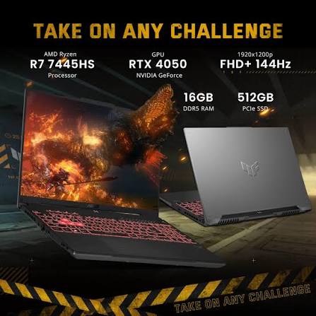 ASUS TUF Gaming A16 – Ryzen 7 260, 16GB RAM, 512GB SSD, RTX 5050